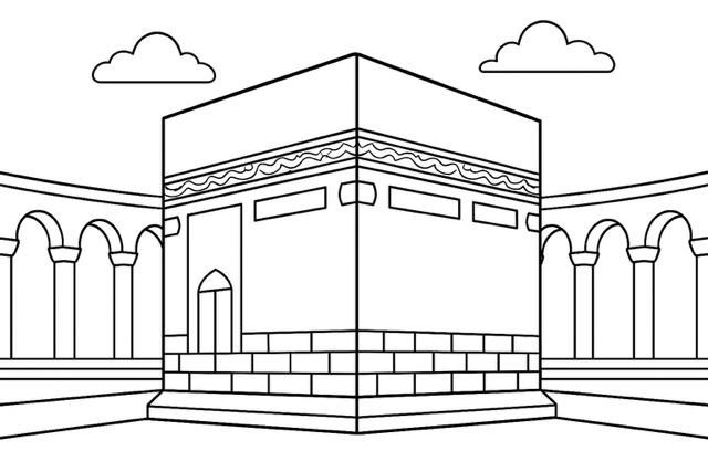 40 Islamitische Kleurplaten – Ramadan | Moskee | Gebed | Dieren | Printable bundel